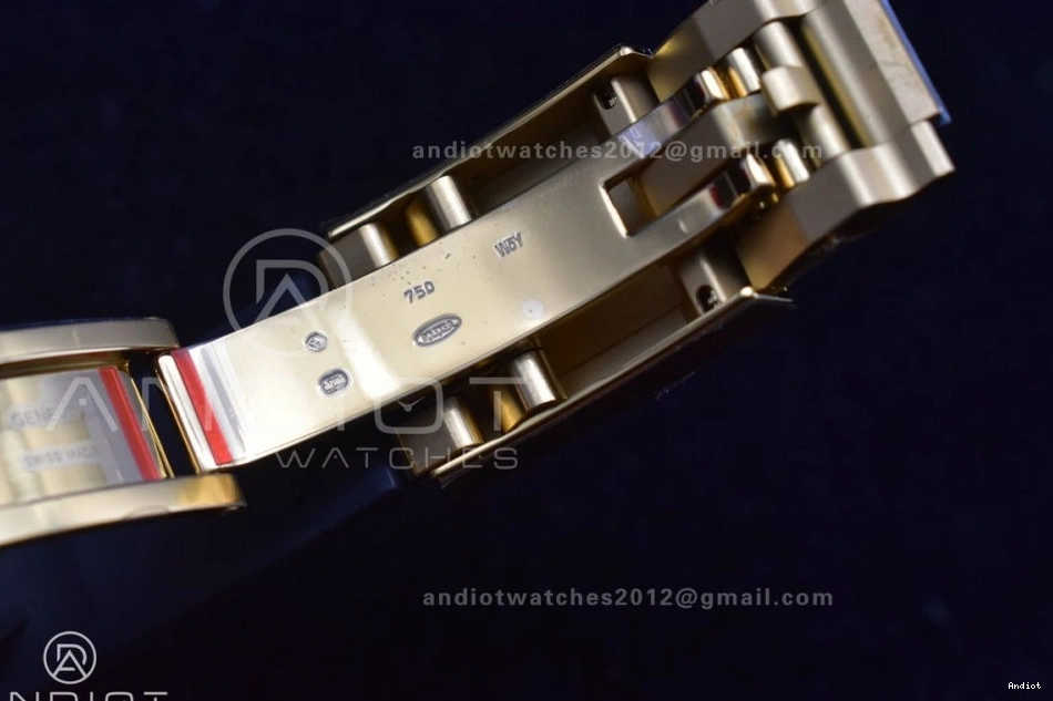 Strap BTF on Dial Oysterflex 1:1 YG Daytona SA4130 Black Edition Best Rubber 116518 0121